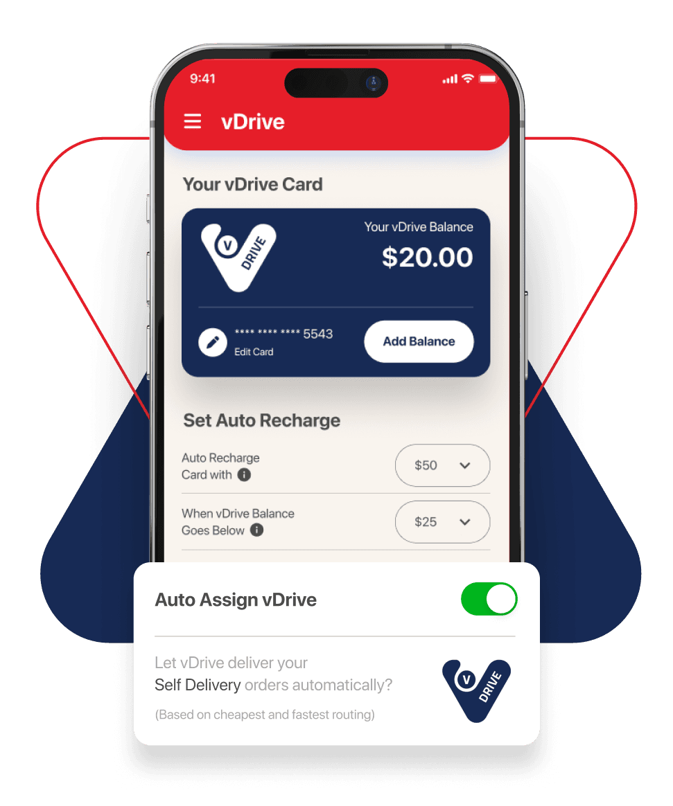 Cut Delivery Fees by up to 50 vDrive Automatic Driver Assignment